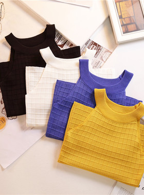 HELIAR 2020 Summer Crop Tops Female Knitted Camis Street Sol