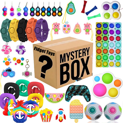 6-20pcs Random Fidget Toys Mystery Gifts Pack Surprise Box 3 - 图0