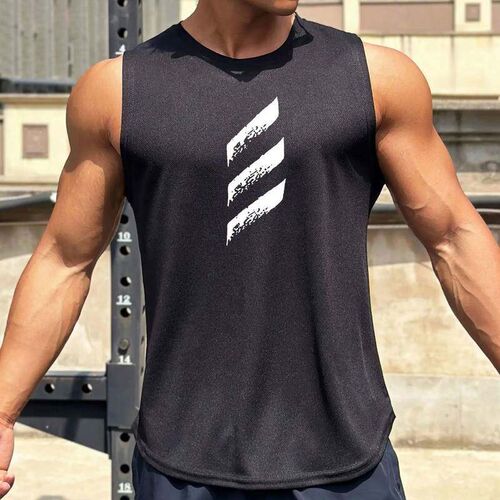 New Men Tank top Gym Training Mesh Workout Fitness Bodybuild - 图3
