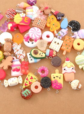 20/30/60/100Pcs/lot By Random Cake Candy Food Charms For Jew