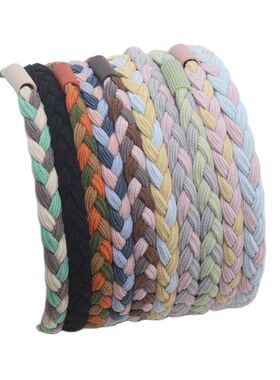 10pcs rendy Girls Braided Elastic Hair Rubber Bands Women Ha