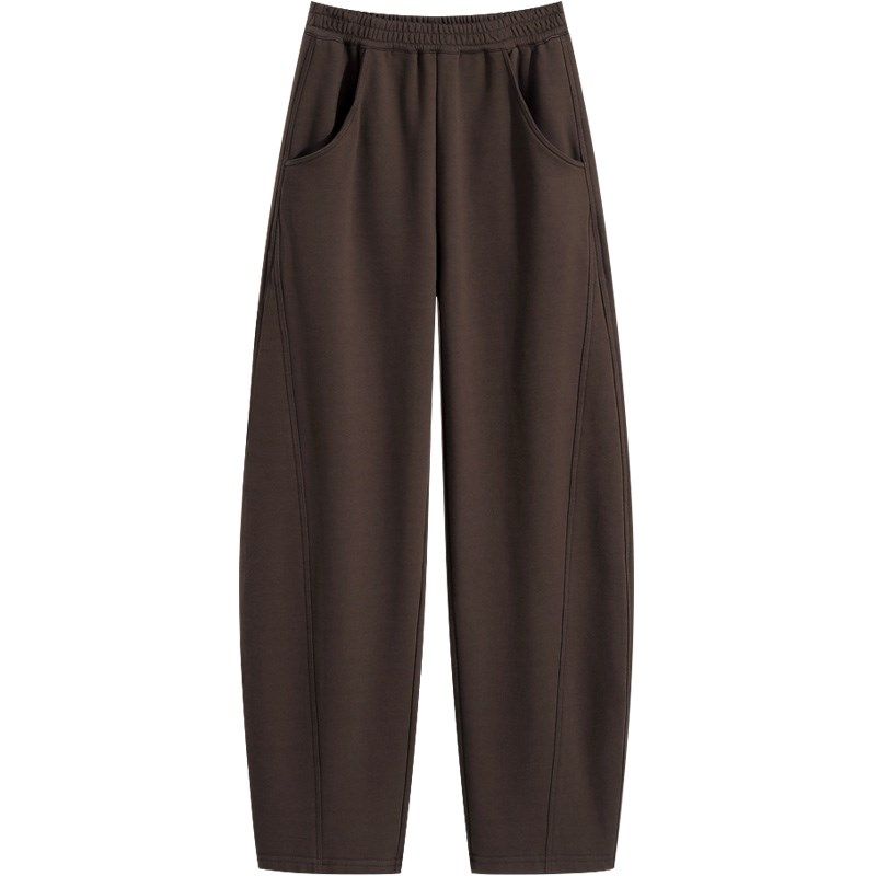 休闲卫裤女设计风高级感裤子2024秋季新款宽松百搭显瘦香蕉阔腿裤,淘宝优惠券,粉丝福利购,淘宝优惠卷