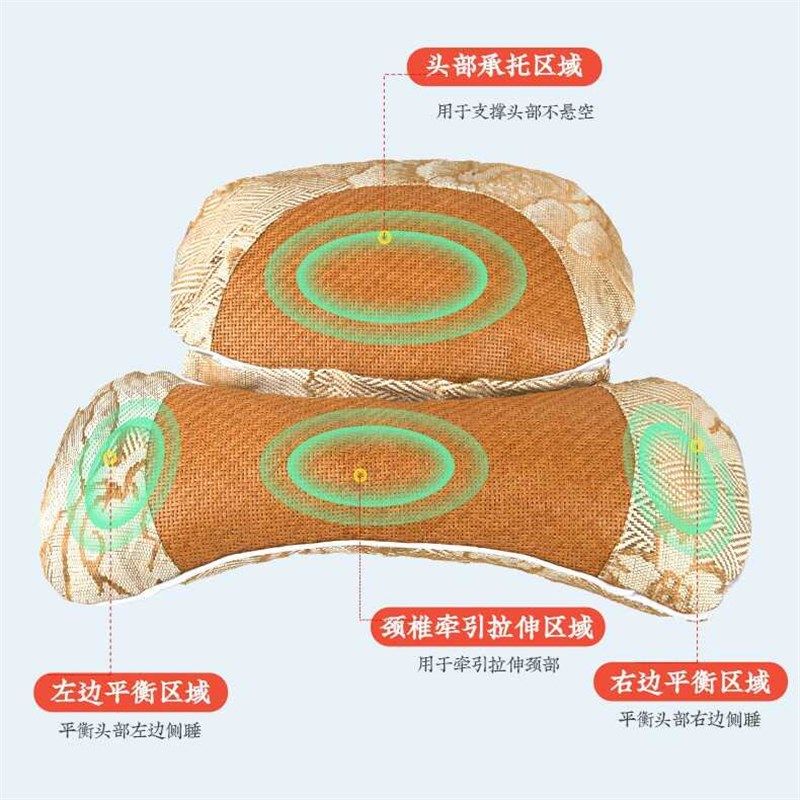 凉席夏凉枕头艾草凉枕夏天冰丝藤席凉席颈椎专用枕护颈椎睡觉,淘宝优惠券,粉丝福利购,淘宝优惠卷