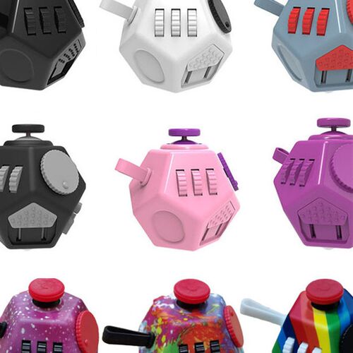 Stress relieving Rubiks Cube: Anti stress Anxiety Toy - 图0