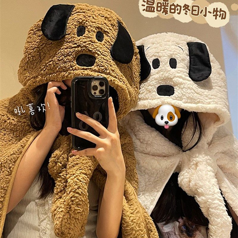 毛毯冬季加厚女盖毯披肩学生宿舍头毛绒保暖斗篷办公室午睡毯子,淘宝优惠券,粉丝福利购,淘宝优惠卷