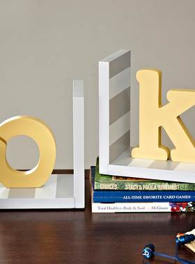 字母装饰品小摆件创意OK书本书立儿童样板间书房家庭装饰家居饰品