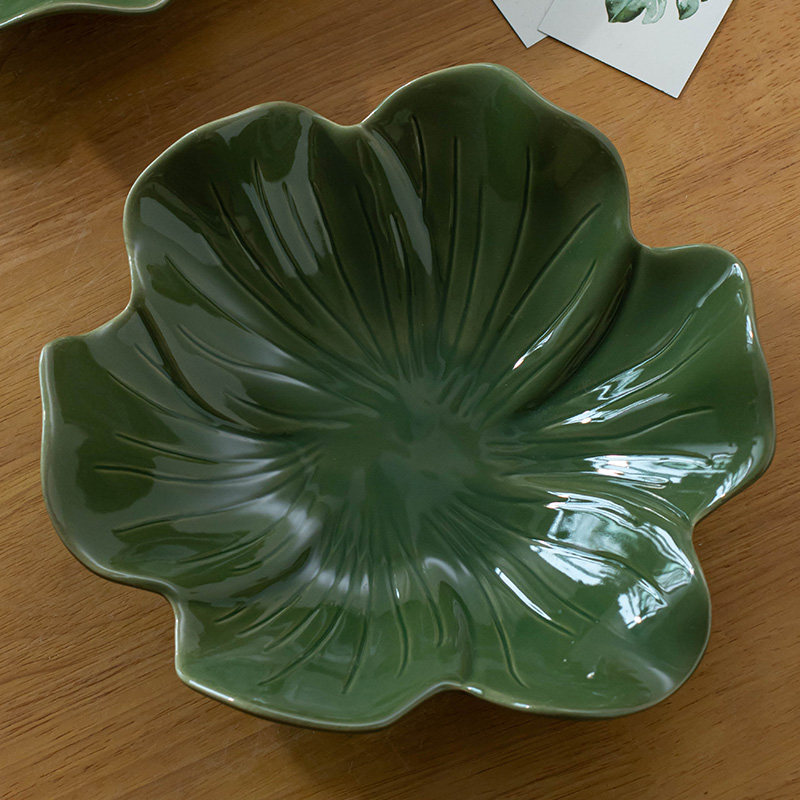 涧山集 复古风手工陶瓷果盘客厅糖果盘民宿餐厅菜盘不规则沙拉盘,淘宝优惠券,粉丝福利购,淘宝优惠卷