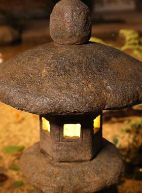 水地磨饰灯坊中式户外太阳能石灯笼日式庭院草坪别SMF-SDL1墅花园