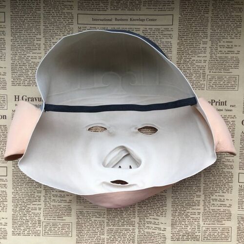 Journey to the West Pigsy Mask cosplay Latex Tang Priest Mas - 图2
