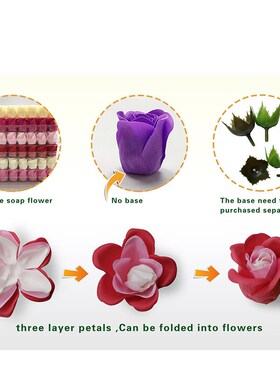 81Pcs/lot Rose Bath Body Flower Floral Soap Scented Rose Flo