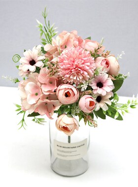 1pcs mixed flower beautiful peony artificial flower hydrange