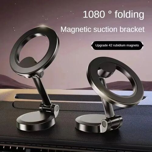 Car Magnetic Folding Phone Holder AntiShake Holder Suction - 图1