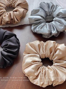 Luxurious Satin Pillow Large Scrunchie for Women, 2025 New S