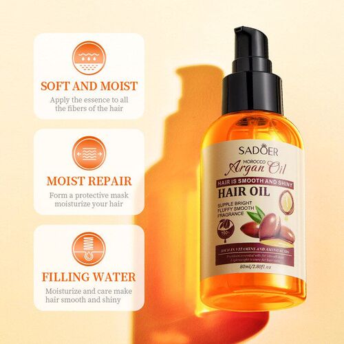 Morocco Argan Oil Smooth Shiny Nourish Repair Damaged Hair - 图1