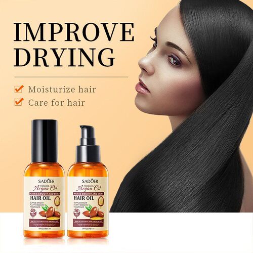 Morocco Argan Oil Smooth Shiny Nourish Repair Damaged Hair - 图0