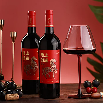 帝月马年生肖干红纪念红葡萄酒750ml[25元优惠券]-寻折猪