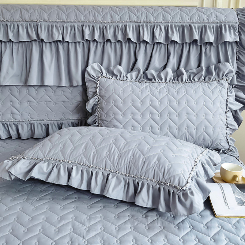 欧式夹棉磨毛床裙床罩单件家用防滑1.5米1.8花边床套防尘床围四季,淘宝优惠券,粉丝福利购,淘宝优惠卷