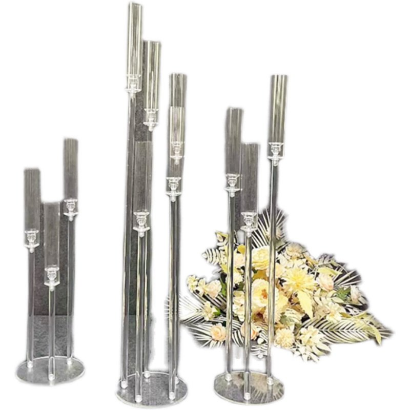 婚庆道具透明烛台压克力水晶路引欧式婚礼堂T桌布置创意装饰摆饰,淘宝优惠券,粉丝福利购,淘宝优惠卷