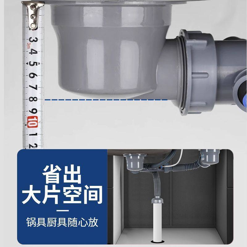 潜水艇厨房洗菜盆下水管配件双槽下水管洗碗池排水管防臭水池下水,淘宝优惠券,粉丝福利购,淘宝优惠卷