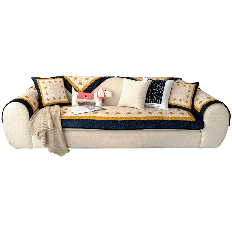 莫耐河 治愈小花沙发垫毛绒冬款保暖沙发坐垫套罩盖巾可水洗定制,淘宝优惠券,粉丝福利购,淘宝优惠卷