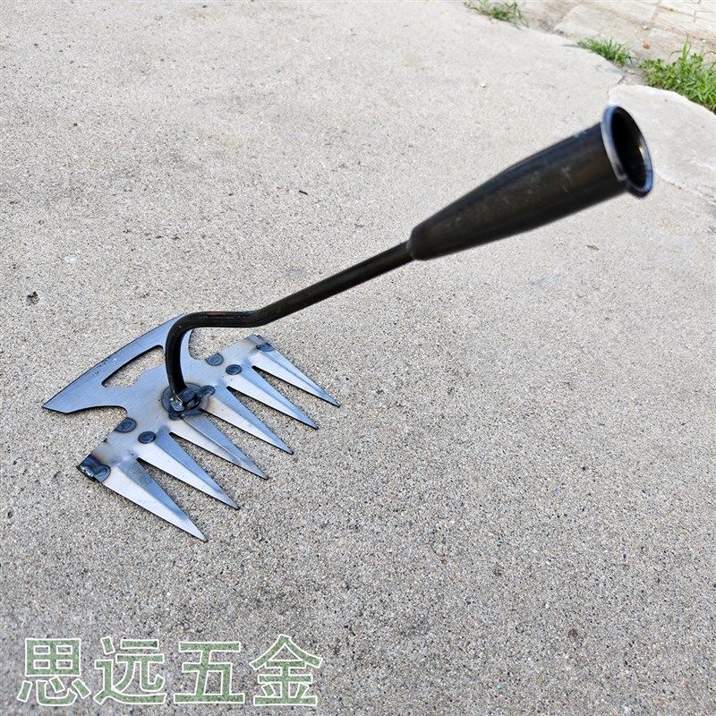 卓艺拔草松土耙子超大加厚锯片钢锄头多功能农用锄草开荒清理杂草,淘宝优惠券,粉丝福利购,淘宝优惠卷