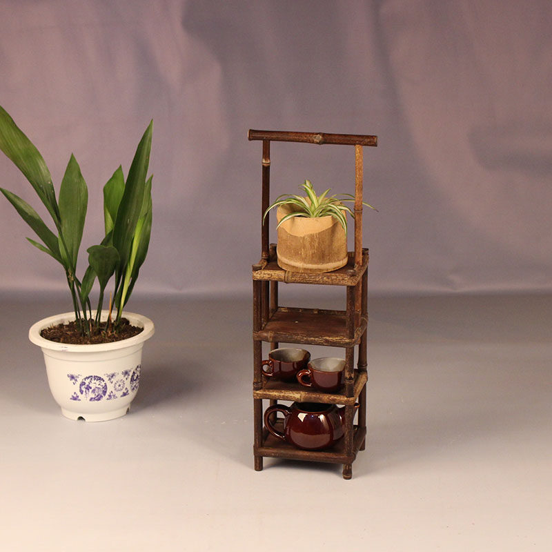 紫竹精品仿古博古架竹制茶棚架挂提式展架茶杯架多宝阁茶道陈列加,淘宝优惠券,粉丝福利购,淘宝优惠卷