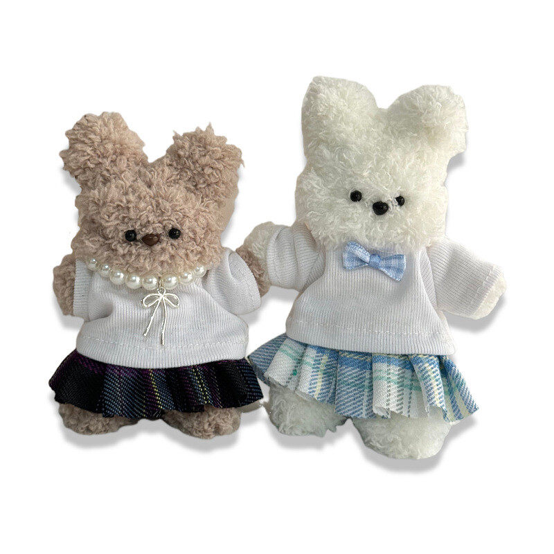 娃衣10cm厘米ob-11JK裙子棉花娃娃衣服扭扭棒小熊毛绒公仔玩偶,淘宝优惠券,粉丝福利购,淘宝优惠卷
