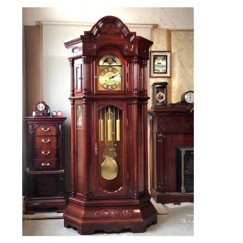 高档豪华家居别墅大宅落地钟机械报时大摆钟实木客厅雕花座钟立钟,淘宝优惠券,粉丝福利购,淘宝优惠卷