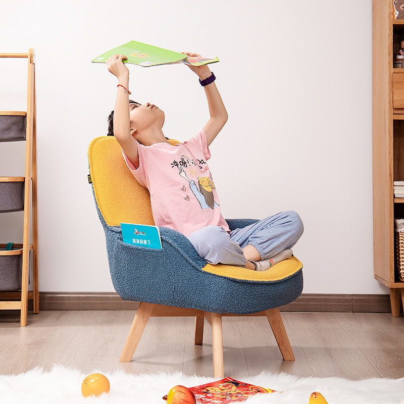 懒人日记儿童沙发座椅宝宝阅读角布置可拆洗单人迷你泰迪绒小沙发,淘宝优惠券,粉丝福利购,淘宝优惠卷