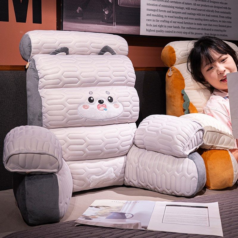 冰丝乳胶床头靠垫软包护腰靠枕大靠背孕妇沙发抱枕床上看书枕头夏,淘宝优惠券,粉丝福利购,淘宝优惠卷