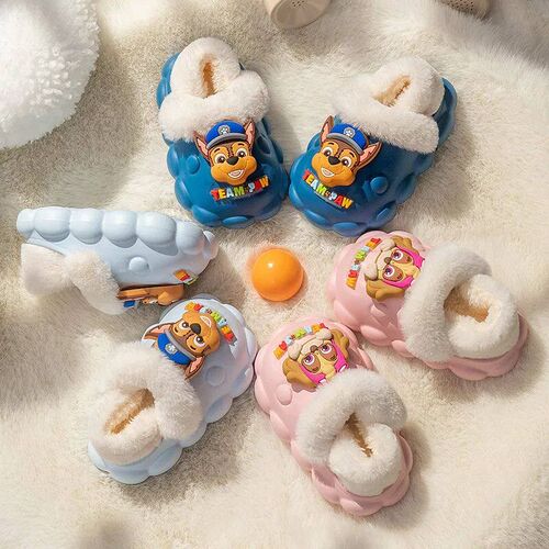 Childrens Indoor Home Cotton Slippers Boys Girls Cute Carto - 图0