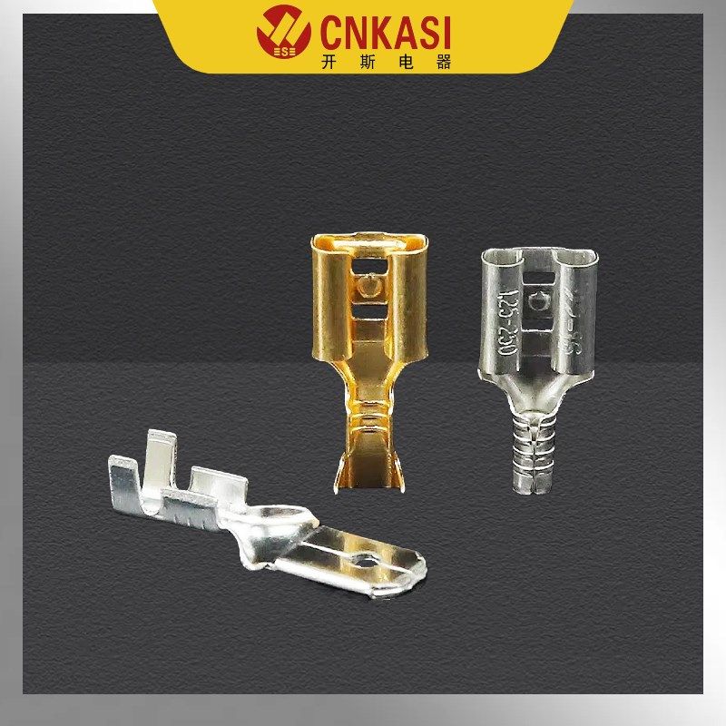 汽车配件插拔式插簧插片6.3/4.8/2.8黄铜裸端子公母接线端子酸洗,淘宝优惠券,粉丝福利购,淘宝优惠卷