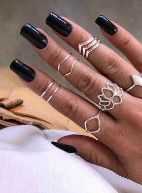 8 Pcs/set Fashion Openwork Geometric Lotus V Rhombus Joint S