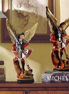 NEW Angel and Demon Battle Statue Home Garden Resin Figurine