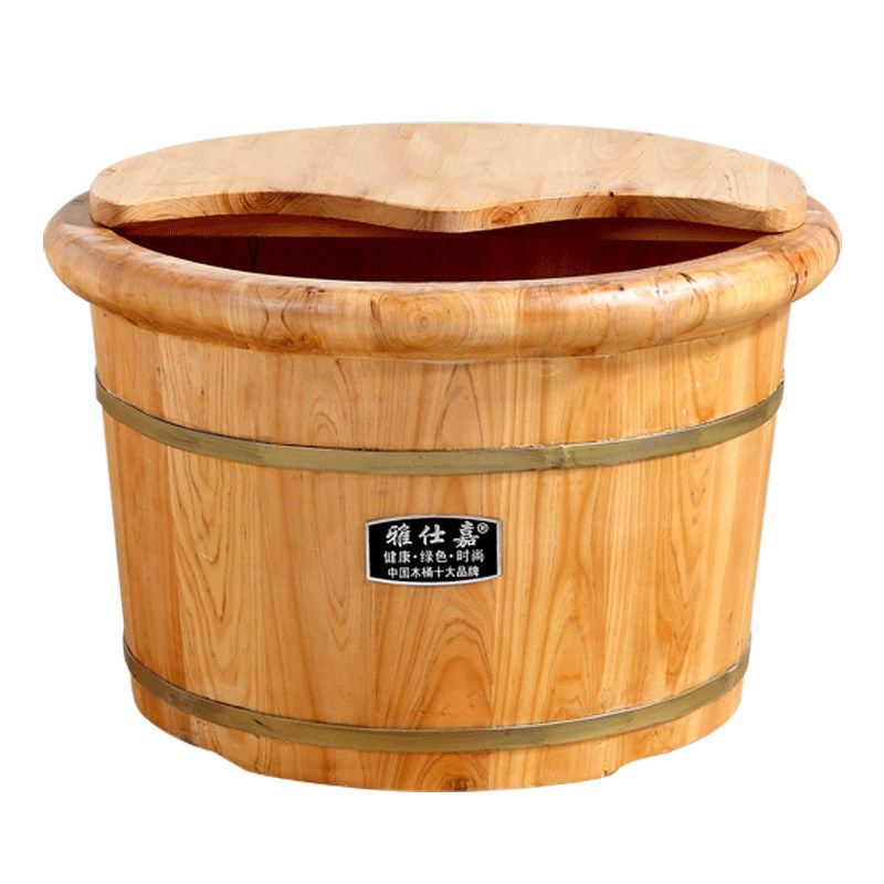 雅仕嘉木桶足浴桶木桶泡脚桶家用泡脚木桶带盖洗脚木桶木质足浴盆,淘宝优惠券,粉丝福利购,淘宝优惠卷