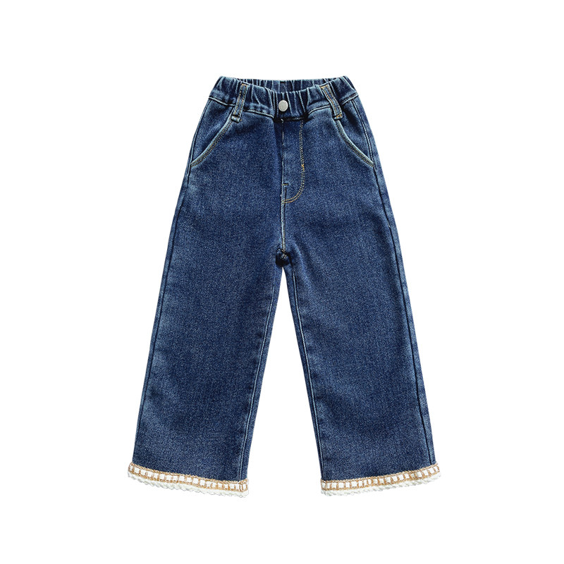 女童裤子秋冬款加绒2023新款冬装时髦一体绒牛仔裤冬季儿童套装长,淘宝优惠券,粉丝福利购,淘宝优惠卷