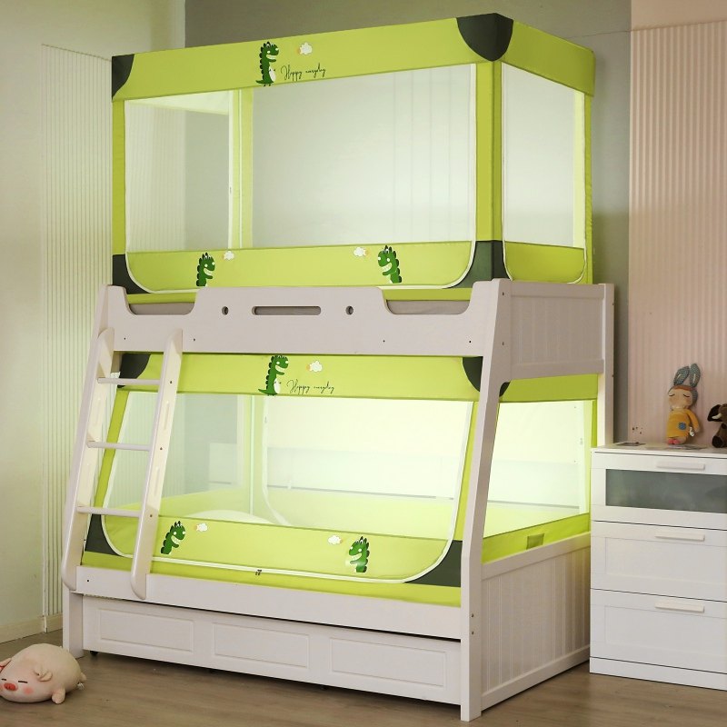 家用子母床上下铺蚊帐遮光床帘一体儿童学生宿舍单人上铺1米,淘宝优惠券,粉丝福利购,淘宝优惠卷