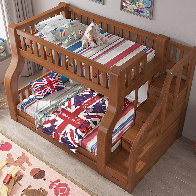 实木上下床双层床多功能高低床子母床大人上下铺木床小户型儿童床,淘宝优惠券,粉丝福利购,淘宝优惠卷
