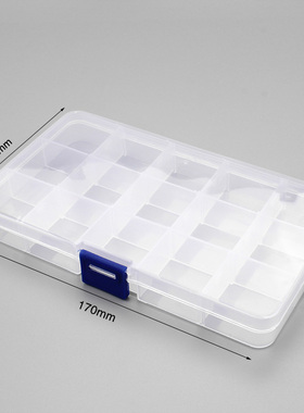 1pcs Plastic 6/815 Storage boxes Slots Adjustable packaging