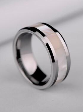 New Arrival 8mm Width Wedding Rings Tungsten Carbide Band wi
