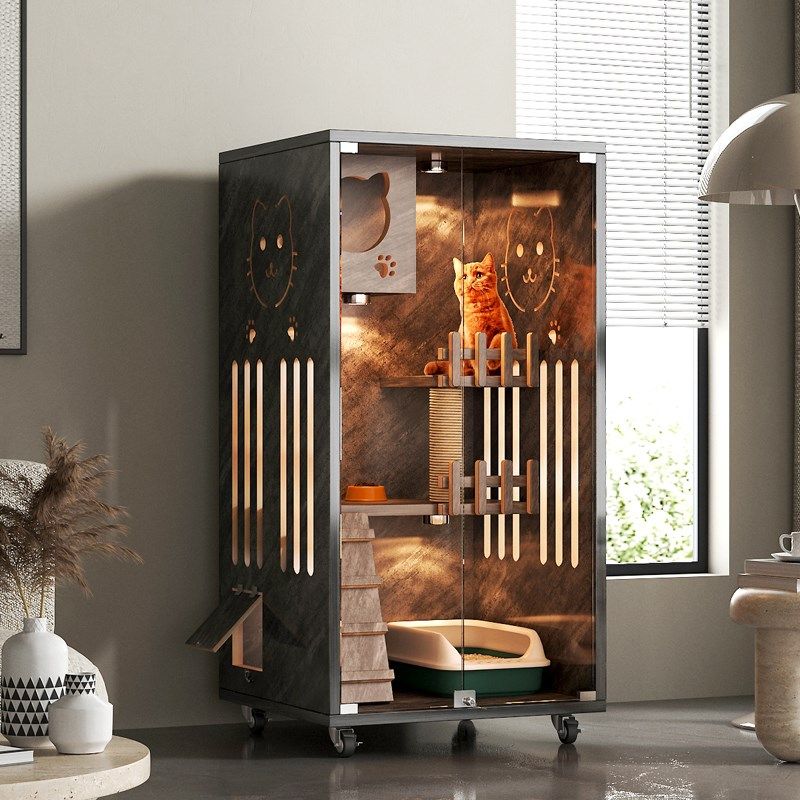 小户型猫别墅猫窝一室一厅一卫不占地猫舍猫屋家用室内双层猫笼子,淘宝优惠券,粉丝福利购,淘宝优惠卷