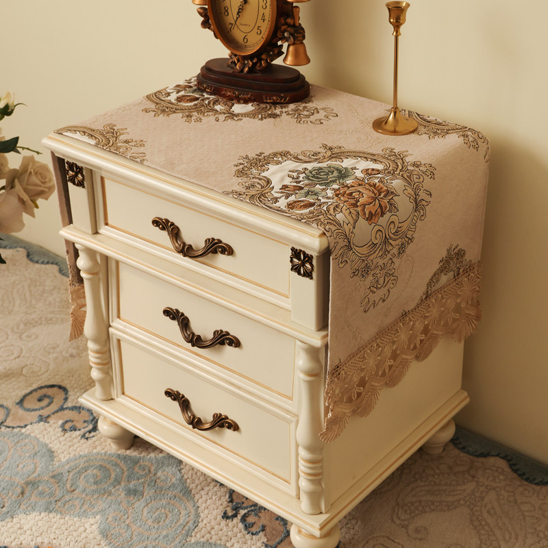欧式高档卧室床头柜盖布高端家用床头柜防尘罩垫子高级感202新款,淘宝优惠券,粉丝福利购,淘宝优惠卷
