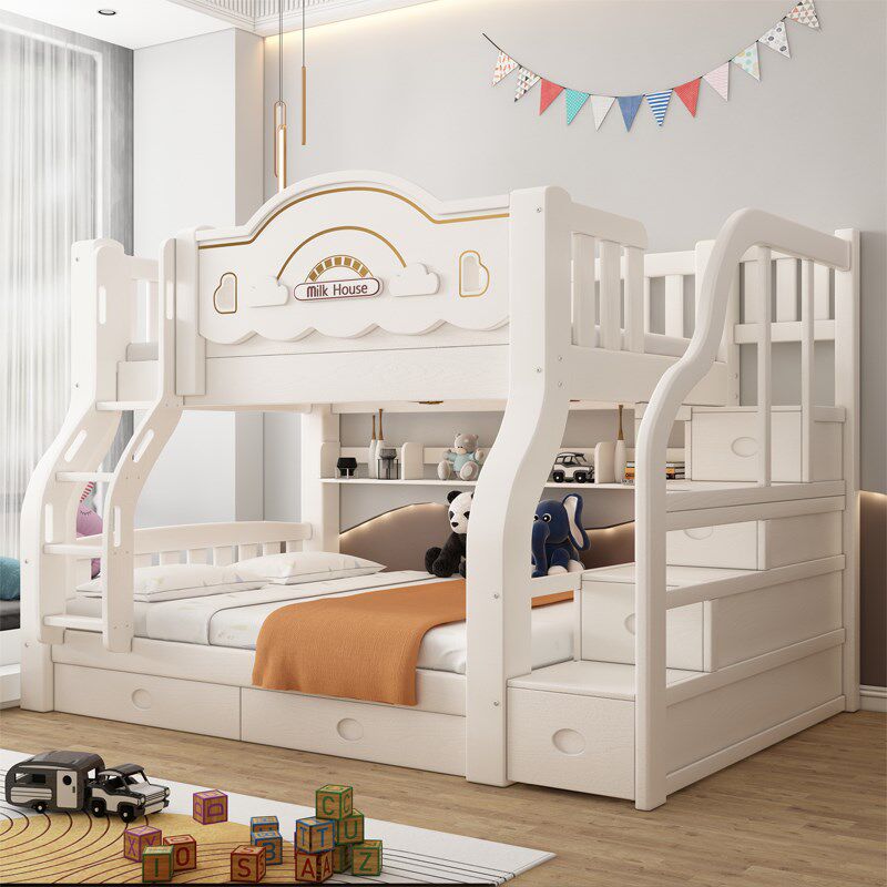 加厚实木母子床儿童高低床上下铺床双层床上下床成人两层床子母床,淘宝优惠券,粉丝福利购,淘宝优惠卷