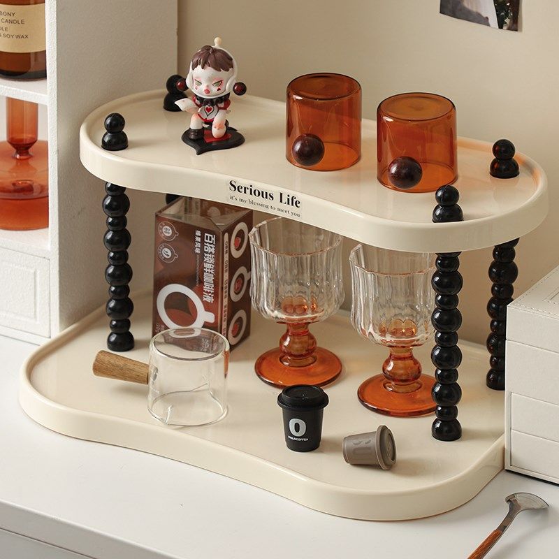 高级感杯子收纳置物架桌面多层茶杯水杯架子轻奢家用咖啡杯收纳架,淘宝优惠券,粉丝福利购,淘宝优惠卷
