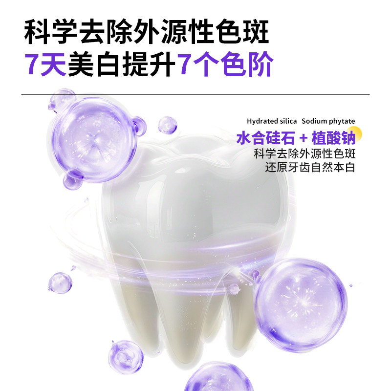 金口馨 149减100大额券溶渍美白色修牙膏高氟抗龋溶菌酶焕白120g  减实拍商品图