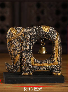桌面小摆件泰国风格工艺品大象客厅电视柜木制装饰东南亚风情摆件