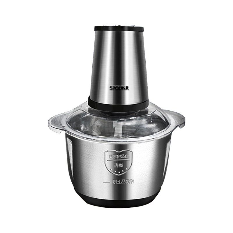 3L大容量不锈钢绞肉机多功能家用小型电动搅拌绞馅搅碎肉馅料理机,淘宝优惠券,粉丝福利购,淘宝优惠卷