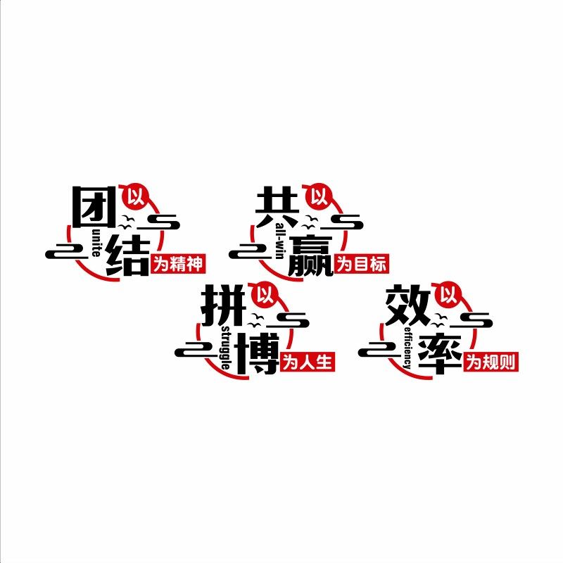 励志贴纸办公室公司企业文化墙装饰语录墙贴销售团队标语贴画墙纸,淘宝优惠券,粉丝福利购,淘宝优惠卷