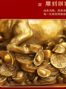 铜金钱牛摆件华尔街牛运势牛招财生肖牛客厅牛气冲天高档礼品大号