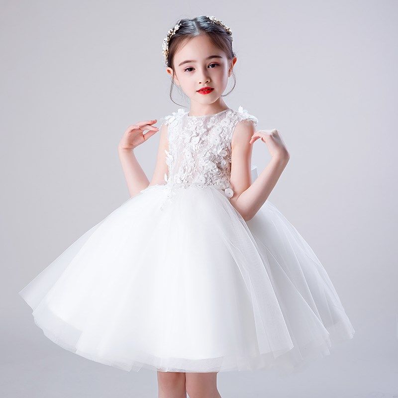 女童公主裙婚纱高端小女孩花童婚礼儿童主持人礼服钢琴演奏演出服,淘宝优惠券,粉丝福利购,淘宝优惠卷